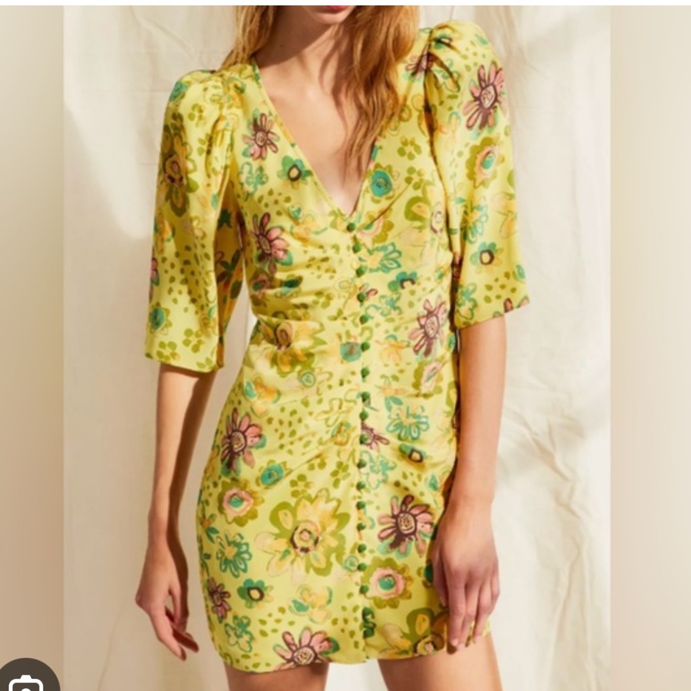 Aritzia Wilfred Le Fou 100% Silk Mini Dress, Size 2